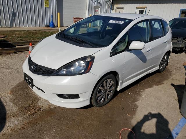 JHMGE8H50DC057445 - 2013 HONDA FIT SPORT WHITE photo 1