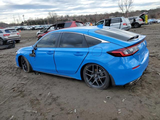 19XFL1H83NE022154 - 2022 HONDA CIVIC SPORT TOURING أزرق صورة 2