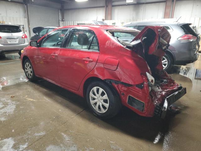 2T1BU4EE9BC674889 - 2011 TOYOTA COROLLA BASE RED photo 2