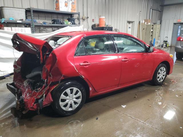 2T1BU4EE9BC674889 - 2011 TOYOTA COROLLA BASE RED photo 3