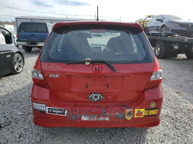 JHMGD38627S014363 - 2007 HONDA FIT S 红色 照片 6