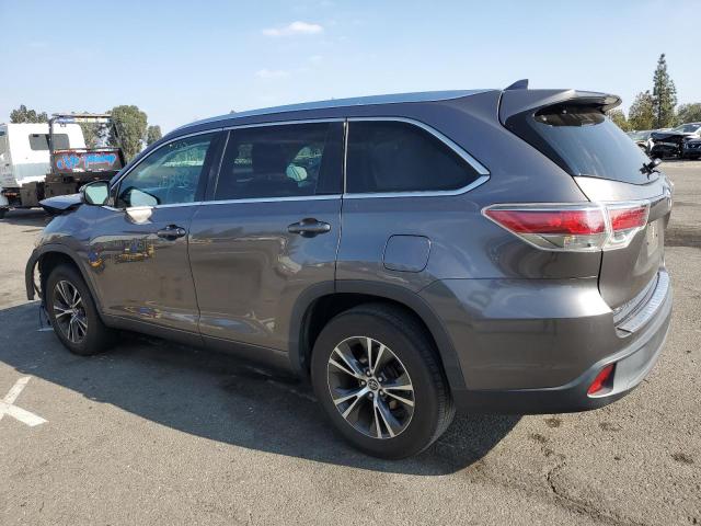 5TDKKRFH5GS145420 - 2016 TOYOTA HIGHLANDER XLE GRAY photo 2