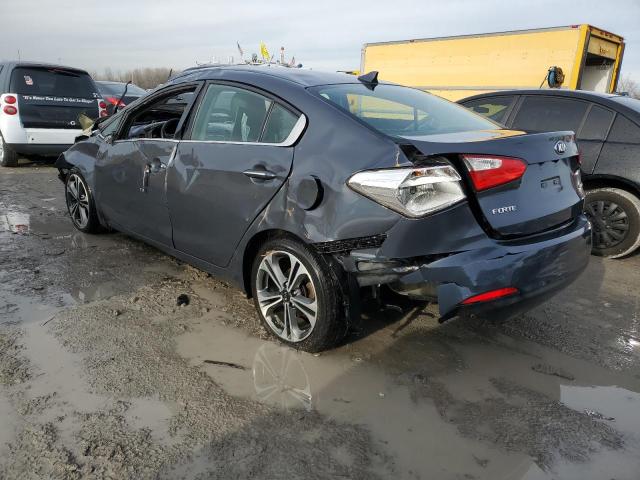 KNAFZ4A87F5267253 - 2015 KIA FORTE EX BLUE photo 2