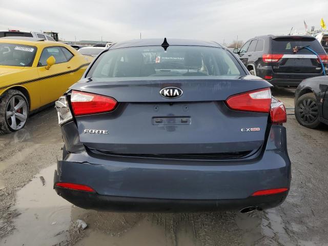 KNAFZ4A87F5267253 - 2015 KIA FORTE EX BLUE photo 6