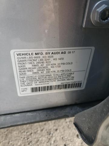 WA1VAAF72JD013317 - 2018 AUDI Q7 PRESTIGE 银色 照片 13