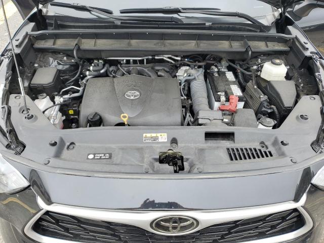 5TDGZRBH6NS591676 - 2022 TOYOTA HIGHLANDER XLE BLACK photo 12