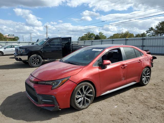 5YFP4MCE6MP081972 - 2021 TOYOTA COROLLA SE RED photo 1