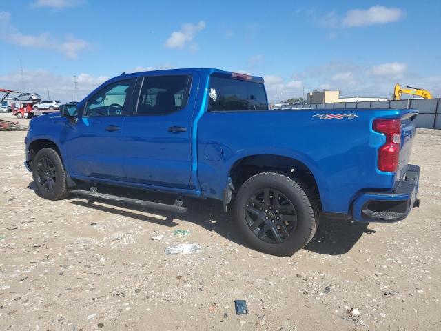 1GCPDBEK3NZ638173 - 2022 CHEVROLET SILVERADO K1500 CUSTOM BLUE photo 2