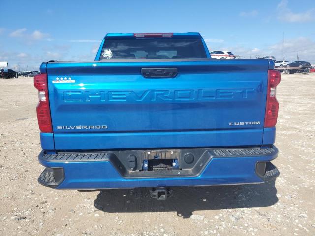 1GCPDBEK3NZ638173 - 2022 CHEVROLET SILVERADO K1500 CUSTOM BLUE photo 6