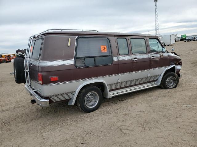 2GBEG25K7L4147323 - 1990 CHEVROLET G20 MAROON photo 3