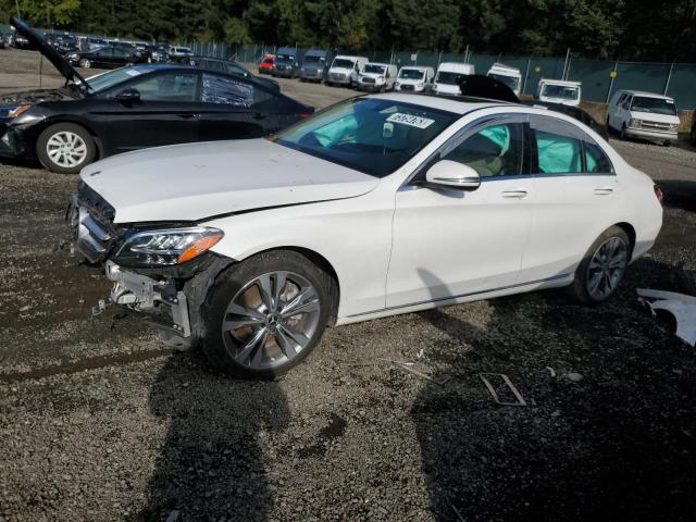 55SWF8DB2KU307837 - 2019 MERCEDES-BENZ C 300 WHITE photo 1