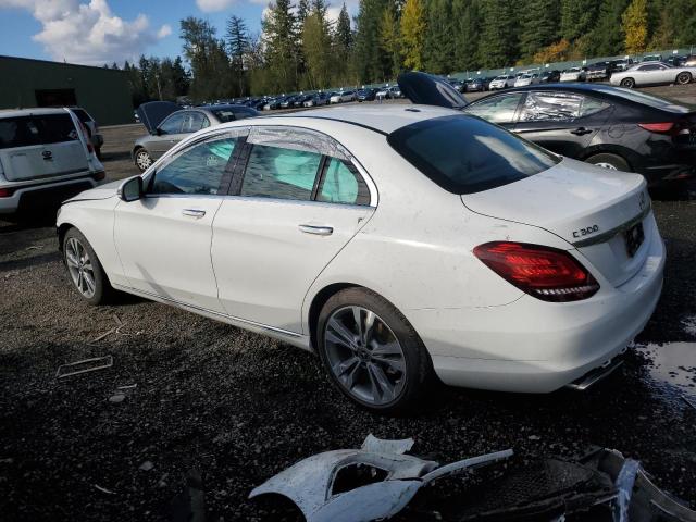 55SWF8DB2KU307837 - 2019 MERCEDES-BENZ C 300 WHITE photo 2