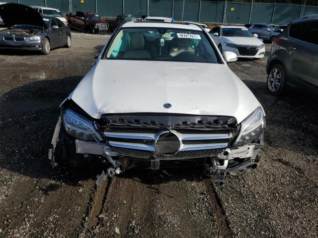 55SWF8DB2KU307837 - 2019 MERCEDES-BENZ C 300 WHITE photo 5