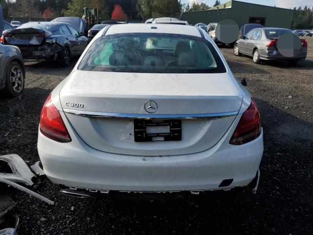 55SWF8DB2KU307837 - 2019 MERCEDES-BENZ C 300 WHITE photo 6