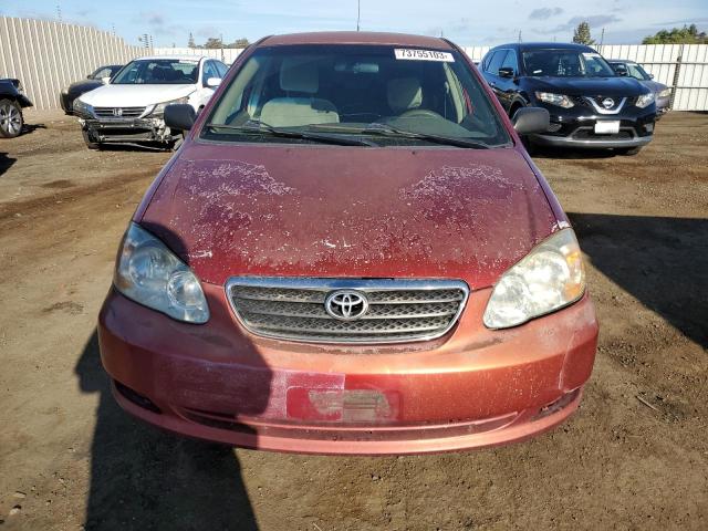 1NXBR32EX7Z927904 - 2007 TOYOTA COROLLA CE RED photo 5