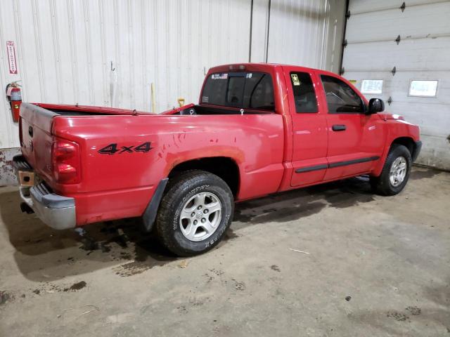 1D7HW42N95S203195 - 2007 DODGE DAKOTA SLT RED photo 3