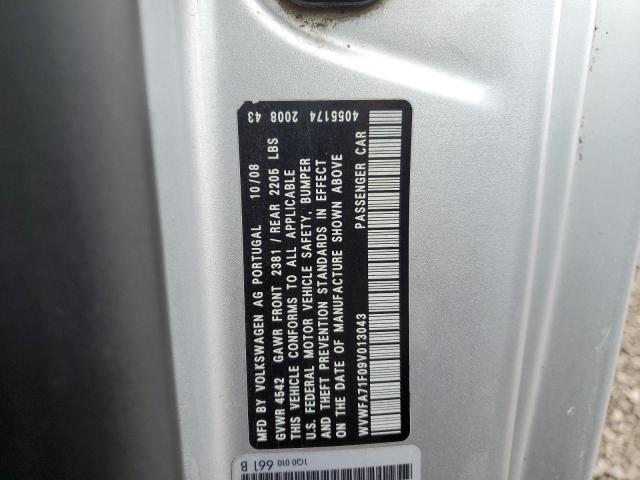 WVWFA71F09V013043 - 2009 VOLKSWAGEN EOS LUX 银色 照片 12