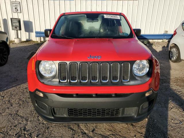 ZACCJBAT3GPC78703 - 2016 JEEP RENEGADE SPORT RED photo 5