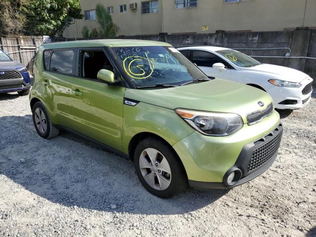 KNDJN2A21F7755627 - 2015 KIA SOUL GREEN photo 4