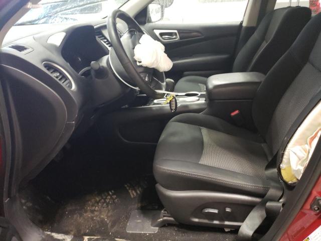 5N1DR2MN1KC596337 - 2019 NISSAN PATHFINDER S MAROON photo 7