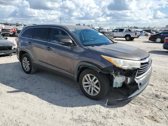 5TDZKRFH0ES009384 - 2014 TOYOTA HIGHLANDER LE GRAY photo 4