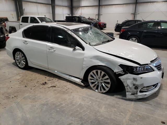 JH4KC1F51EC000392 - 2014 ACURA RLX TECH WHITE photo 4