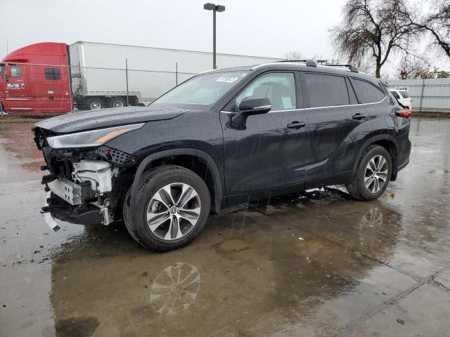5TDGZRAH8MS085797 - 2021 TOYOTA HIGHLANDER XLE BLACK photo 1