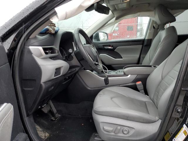 5TDGZRAH8MS085797 - 2021 TOYOTA HIGHLANDER XLE BLACK photo 7