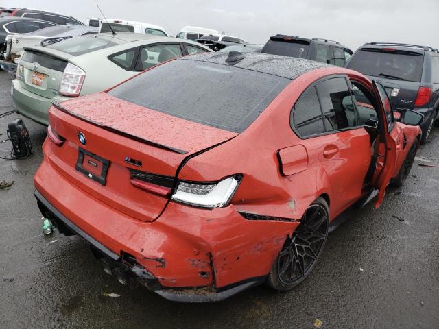WBS33AY04MFL36678 - 2021 BMW M3 COMPETITION RED photo 3