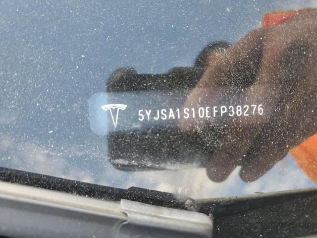 5YJSA1S10EFP38276 - 2014 TESLA MODEL S 白色 照片 13