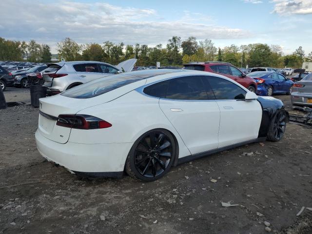 5YJSA1S10EFP38276 - 2014 TESLA MODEL S 白色 照片 3