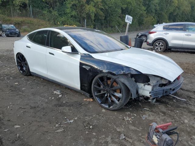 5YJSA1S10EFP38276 - 2014 TESLA MODEL S 白色 照片 4