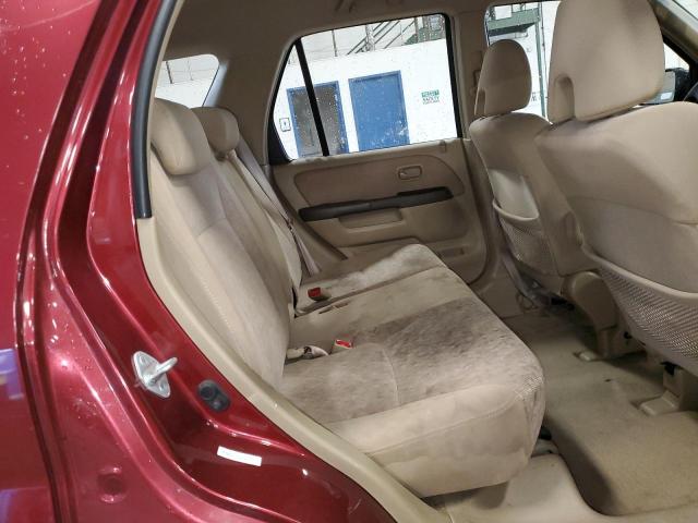 JHLRD68516C003059 - 2006 HONDA CR-V LX BURGUNDY photo 10