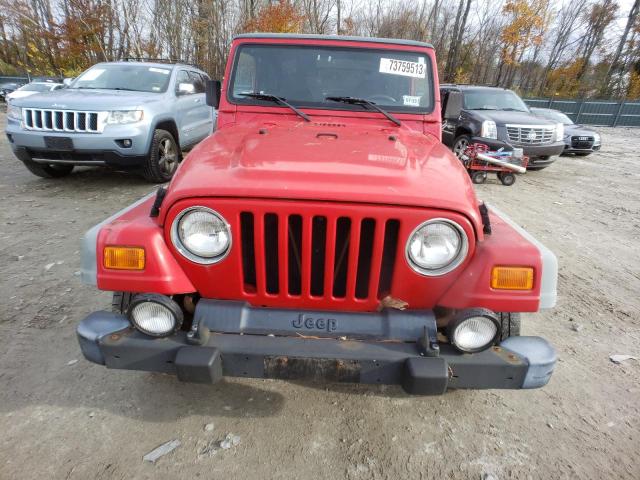 1J4FA49S81P313996 - 2001 JEEP WRANGLER / SPORT RED photo 5