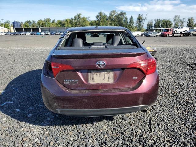 5YFBURHE5HP614559 - 2017 TOYOTA COROLLA L RED photo 6