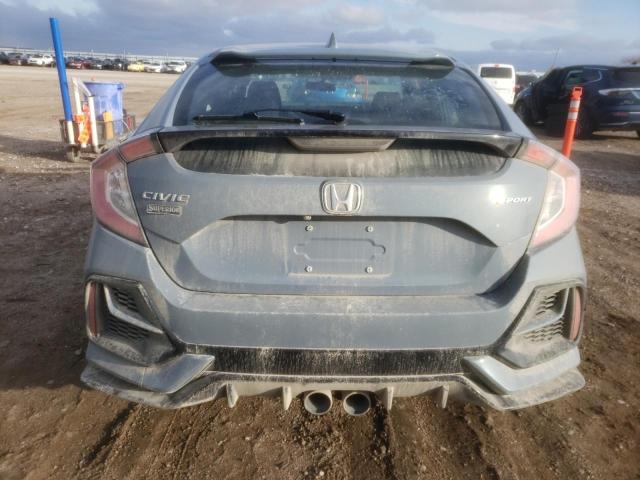 SHHFK7H44MU226052 - 2021 HONDA CIVIC SPORT ნაცრისფერი ფოტო 6