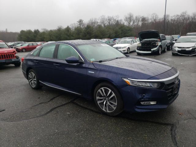 1HGCV3F56JA010533 - 2018 HONDA ACCORD HYBRID EXL BLUE photo 4