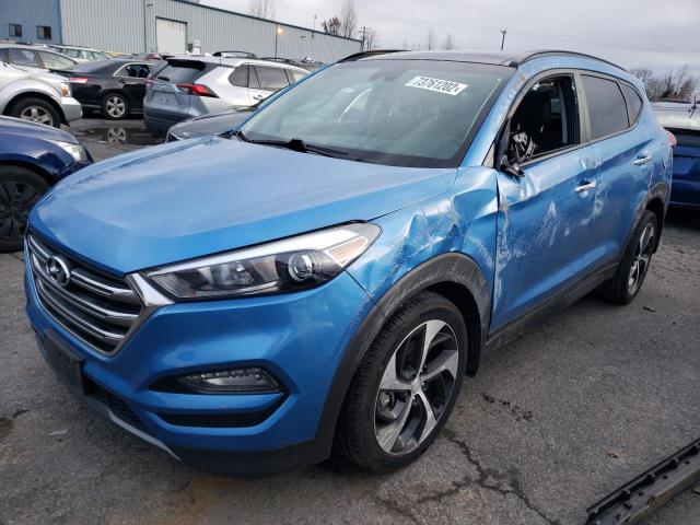 KM8J3CA25GU154389 - 2016 HYUNDAI TUCSON LIMITED BLUE photo 1