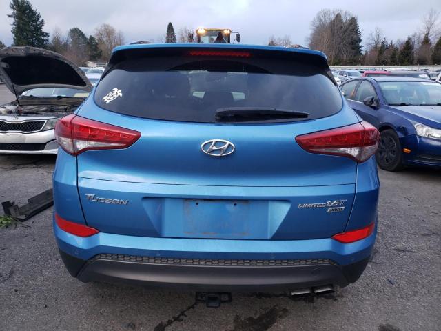 KM8J3CA25GU154389 - 2016 HYUNDAI TUCSON LIMITED BLUE photo 6