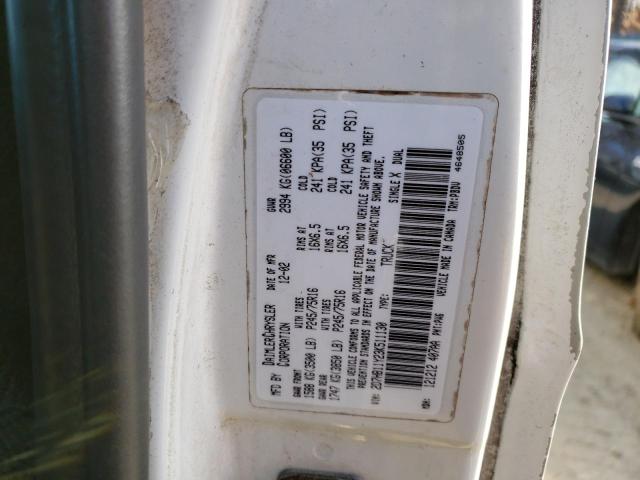 2D7HB11Y23K511130 - 2003 DODGE RAM VAN B1500 WHITE photo 13