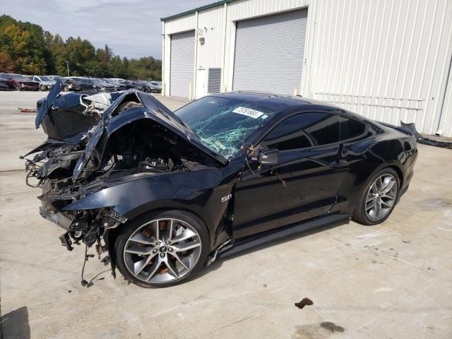 1FA6P8CF1H5270573 - 2017 FORD MUSTANG GT BLACK photo 1