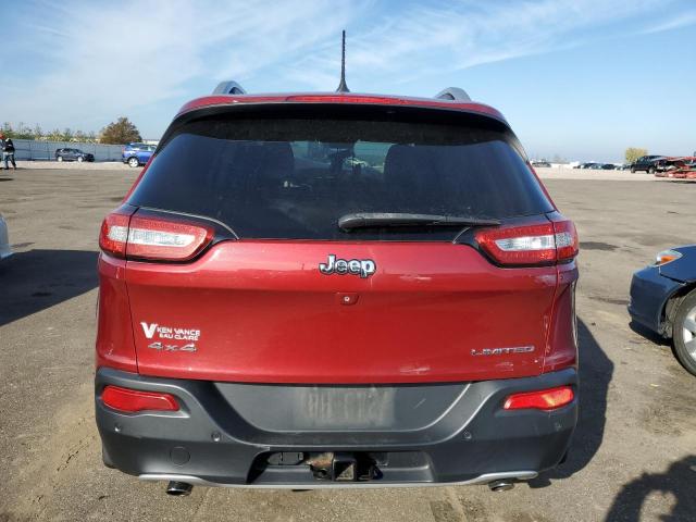 1C4PJMDS5EW182426 - 2014 JEEP CHEROKEE LIMITED RED photo 6