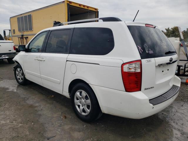 KNDMG4C38A6328453 - 2010 KIA SEDONA LX WHITE photo 2