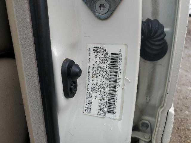 JT6HT00W0W0015225 - 1998 LEXUS LX 470 WHITE photo 13