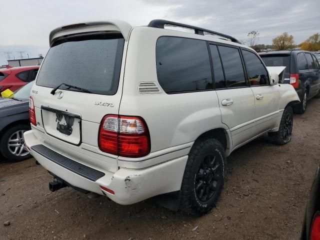 JT6HT00W0W0015225 - 1998 LEXUS LX 470 WHITE photo 3