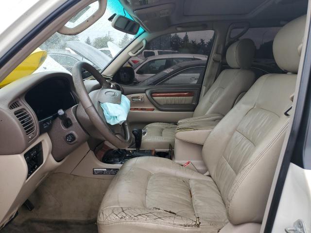 JT6HT00W0W0015225 - 1998 LEXUS LX 470 WHITE photo 7