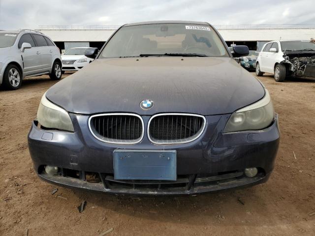 WBANA73554B813280 - 2004 BMW 5 SERIES I ლურჯი ფოტო 5