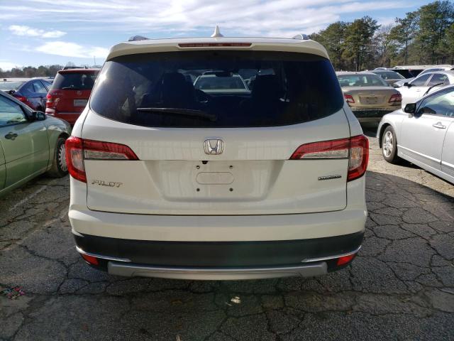 5FNYF5H66KB005702 - 2019 HONDA PILOT TOURING WHITE photo 6