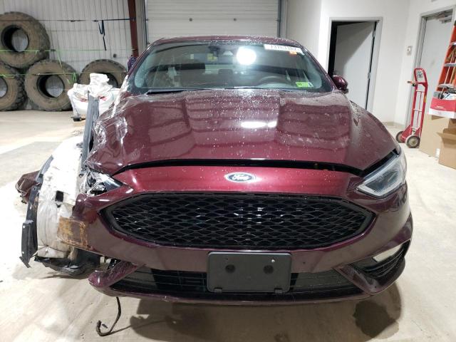 3FA6P0VPXHR302344 - 2017 FORD FUSION SPORT MAROON photo 5