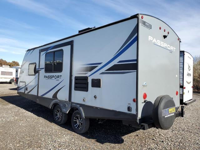 4YDT22122MD410507 - 2021 KEYSTONE PASSPORT WHITE photo 3